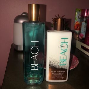 Bath and body works lotion & body spray set